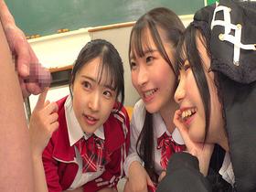 女子●生ハーレムオナサポ学園　J●による正しい射精レッスン！センズリから中出しセックスまで　サンプル画像15